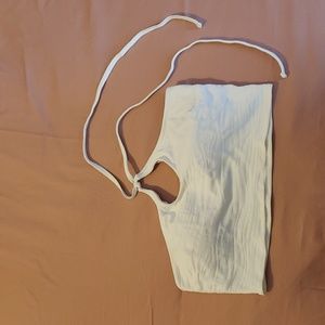 Aerie Jacquard Longline Halter Bikini Top